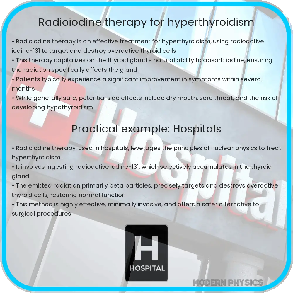 Radioiodine therapy for hyperthyroidism