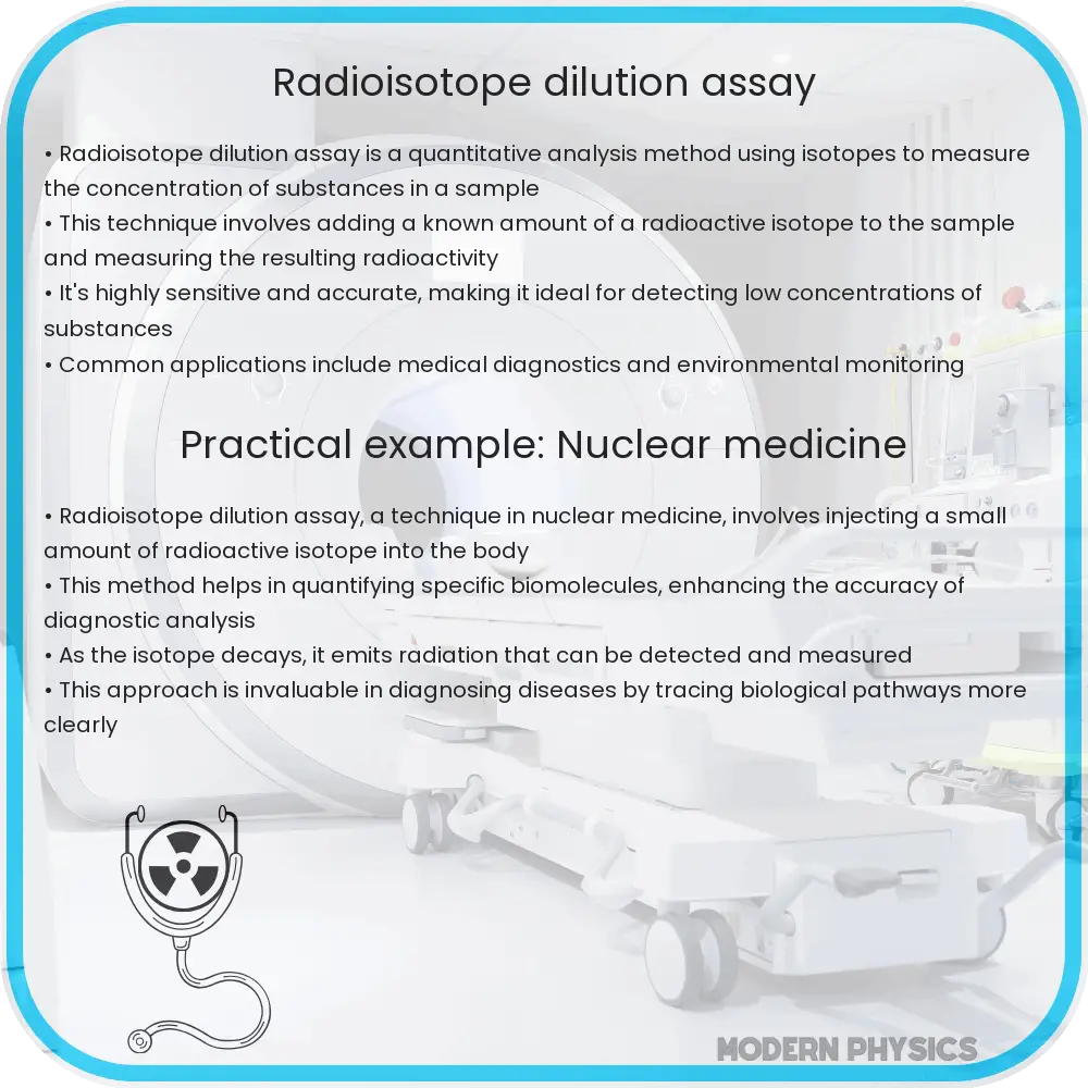 Radioisotope dilution assay