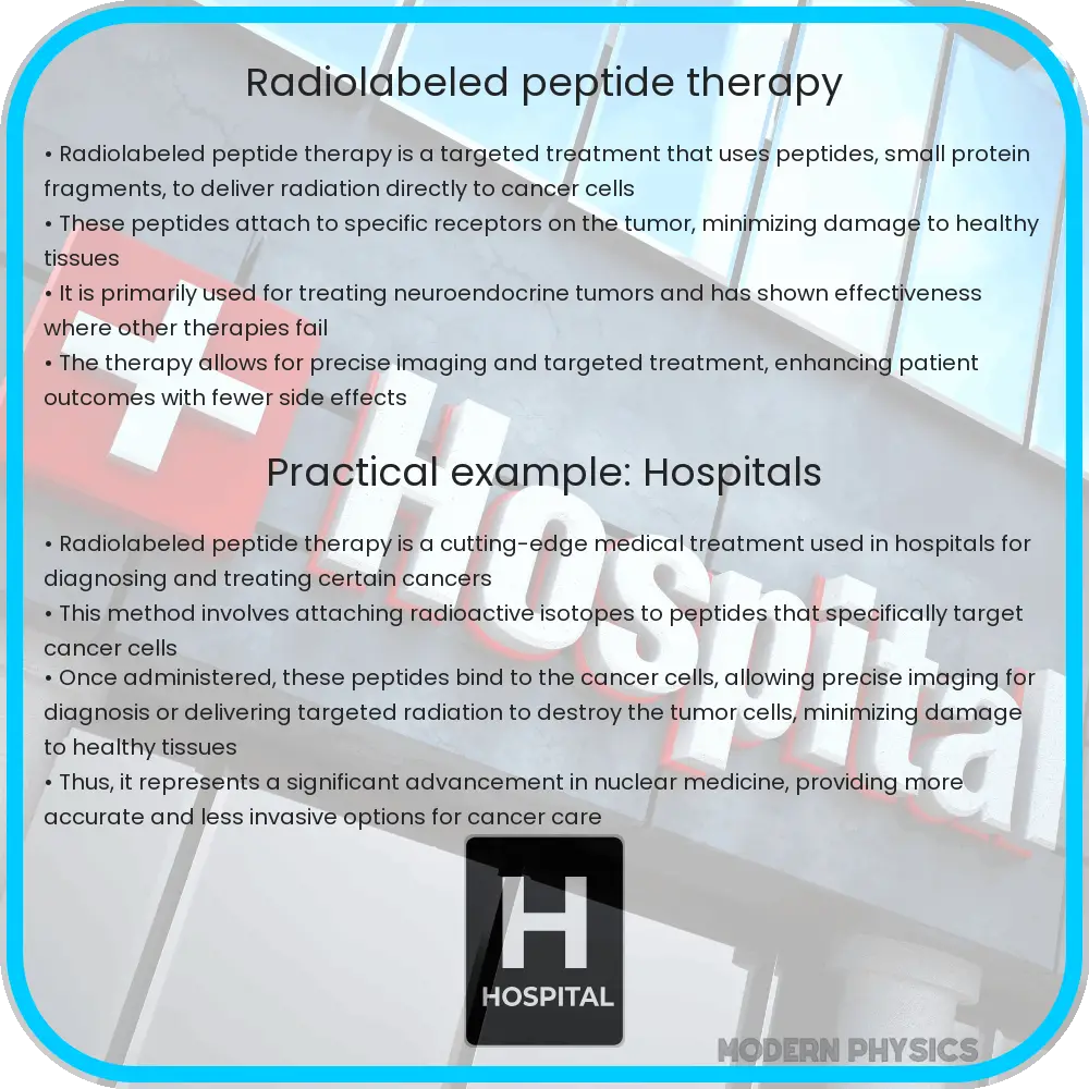 Radiolabeled peptide therapy