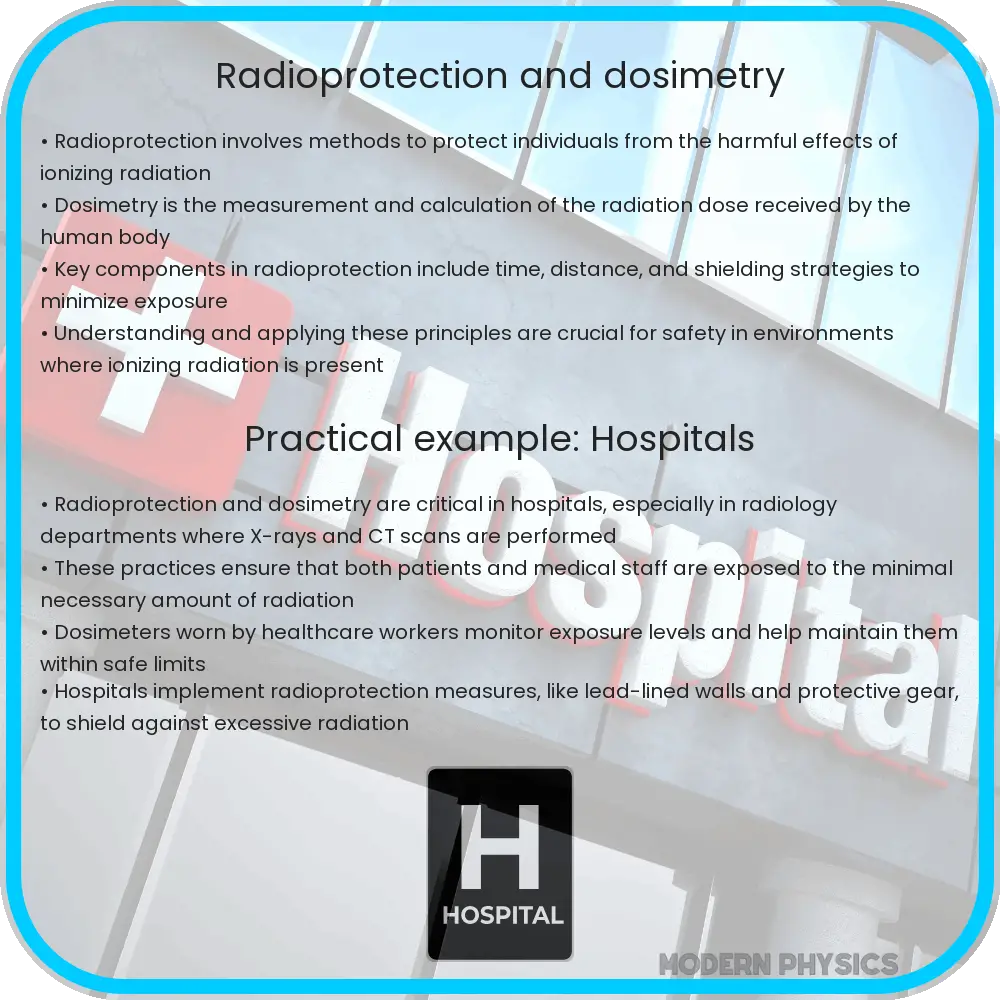 Radioprotection and dosimetry