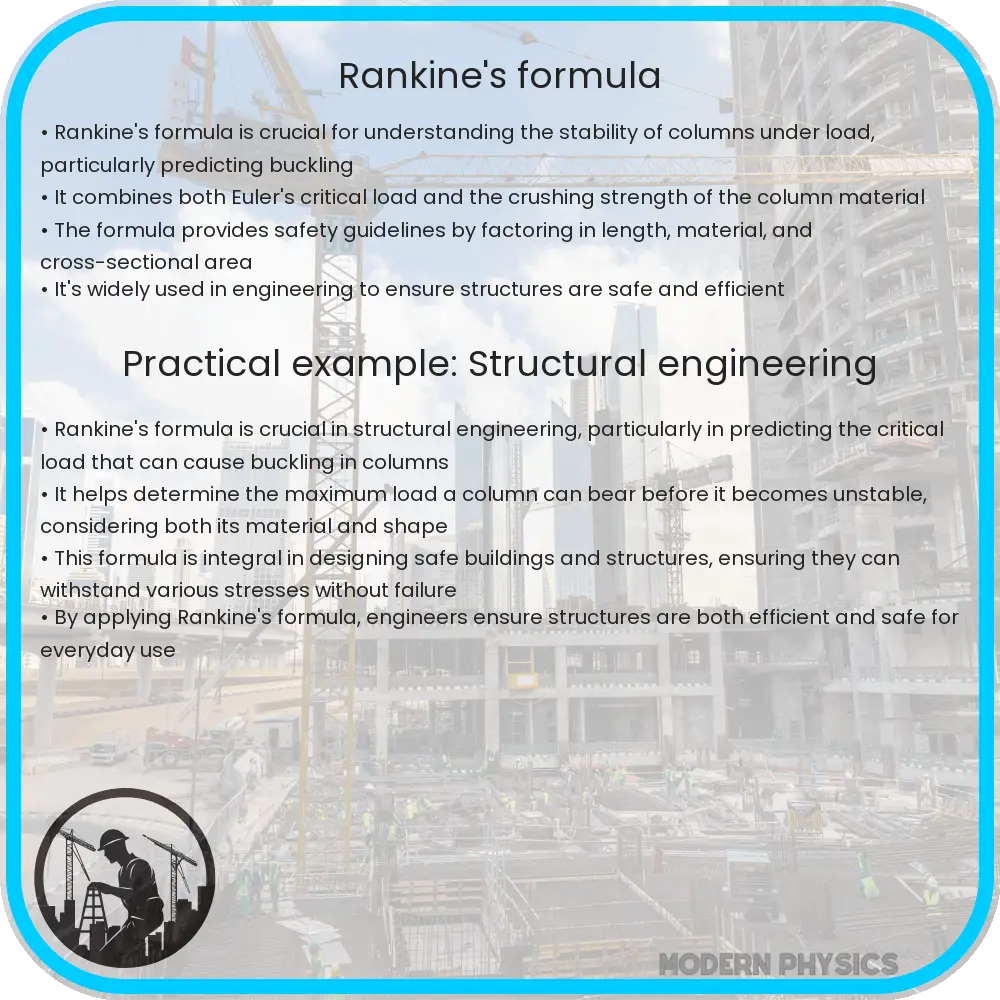 Rankine's formula