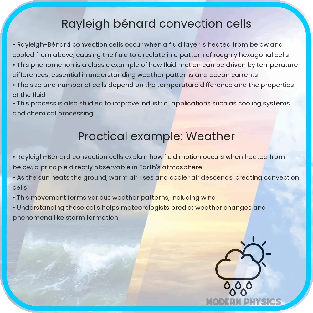 Rayleigh-Bénard convection cells
