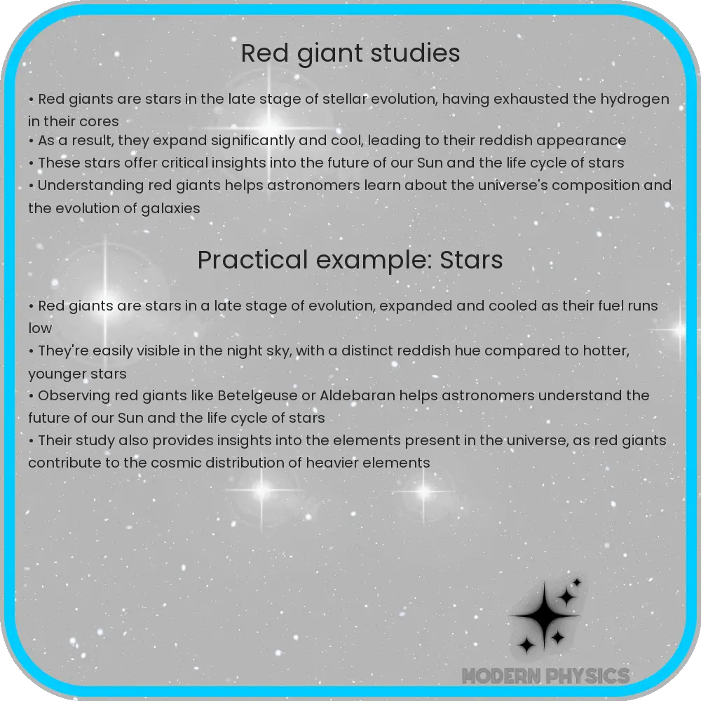Red Giant Studies