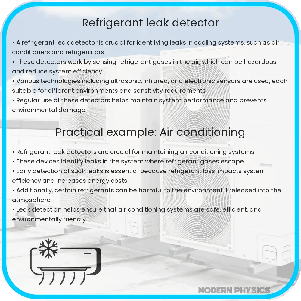 Refrigerant leak detector