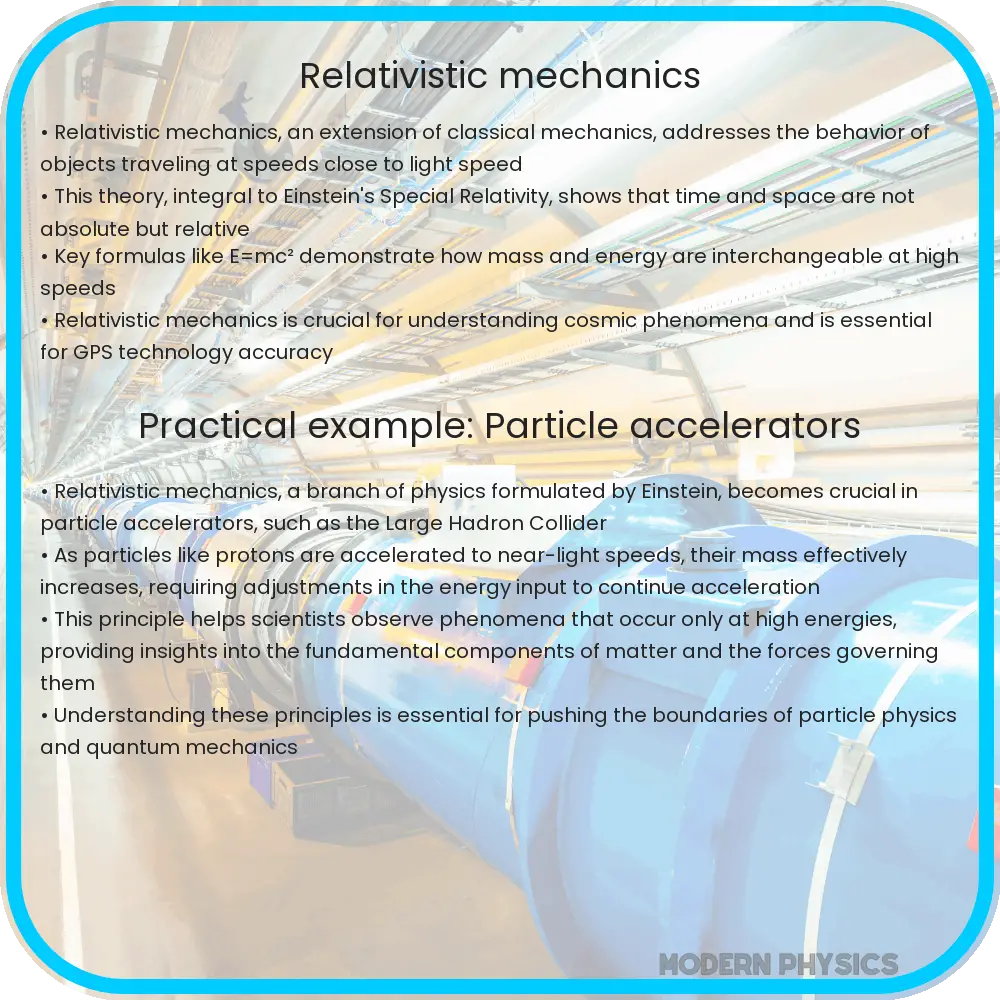 Relativistic mechanics