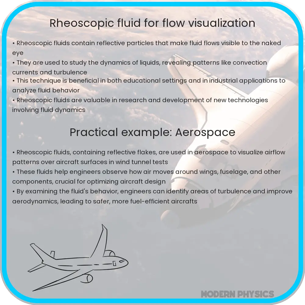 Rheoscopic fluid for flow visualization