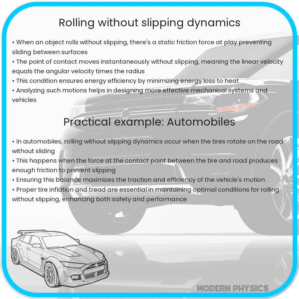 Rolling without slipping dynamics