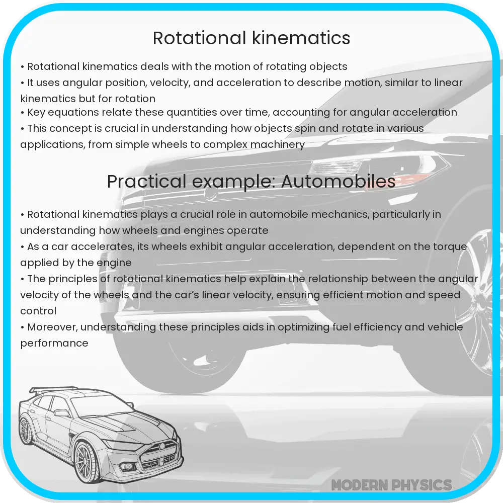 Rotational kinematics