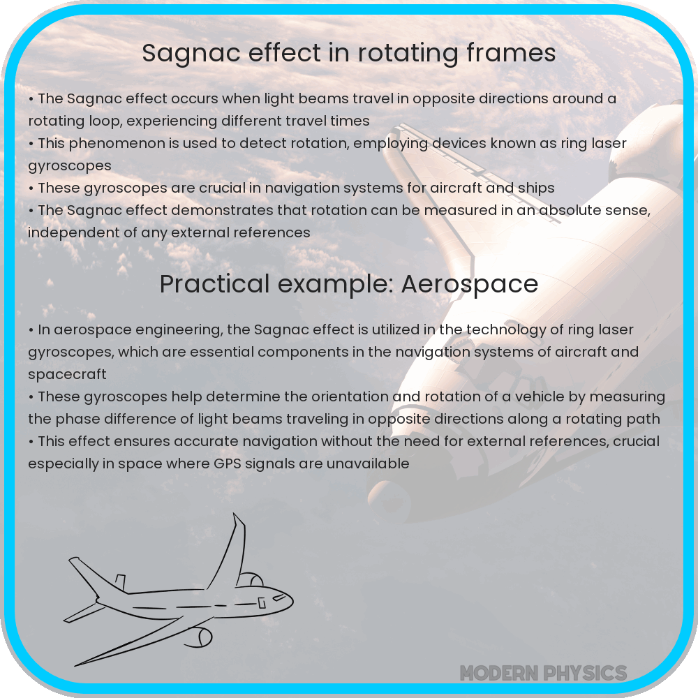 Sagnac effect in rotating frames