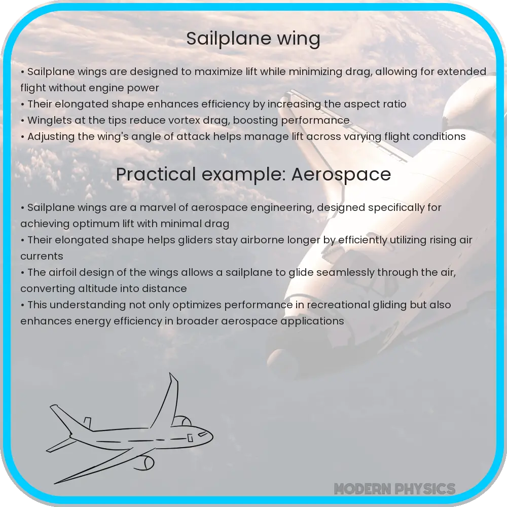 Sailplane wing