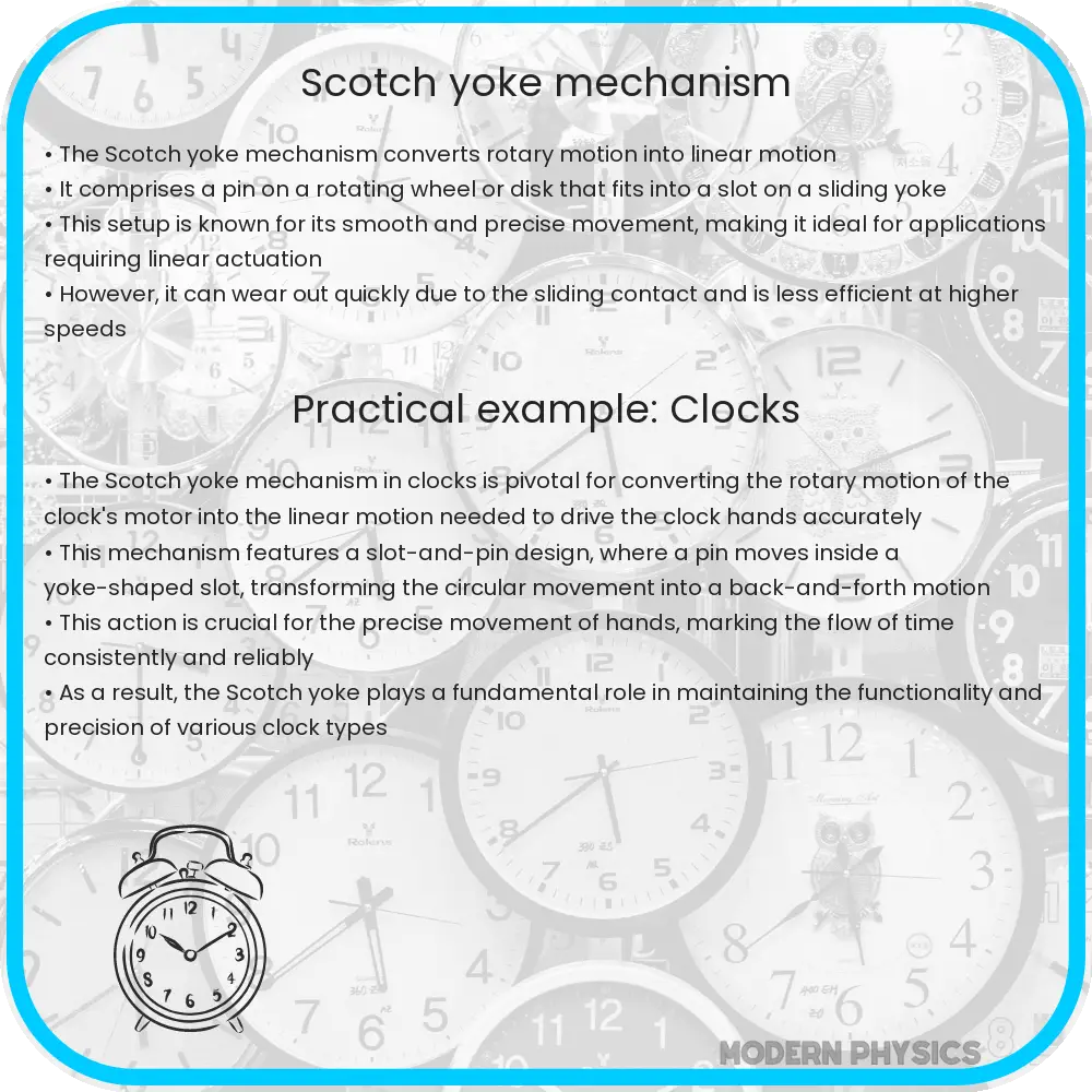 Scotch yoke mechanism
