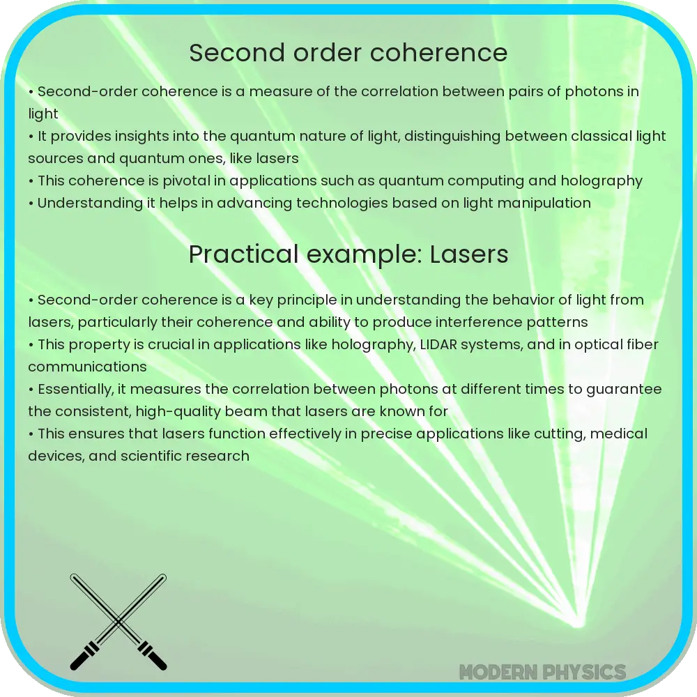 Second-order coherence