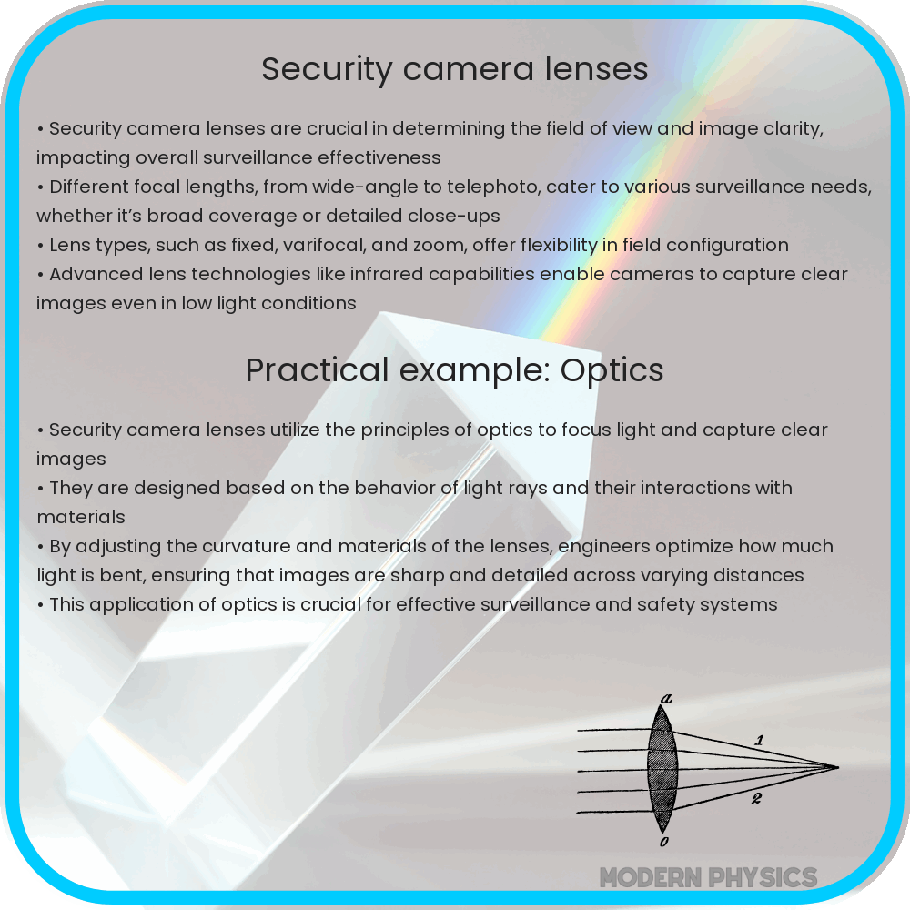 Security camera lenses