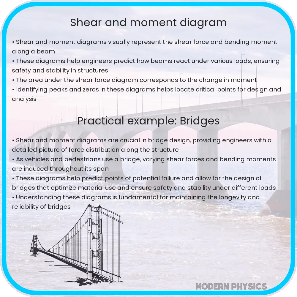 Shear and moment diagram