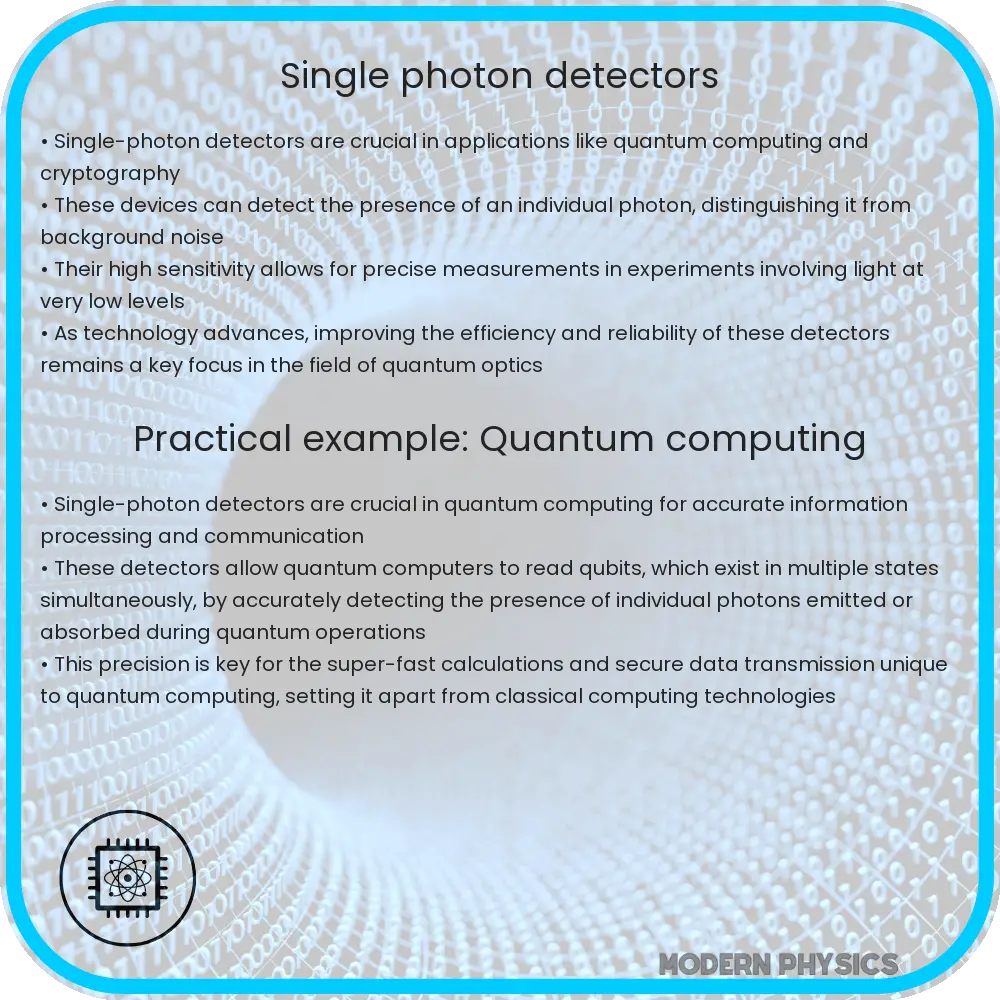 Single-photon detectors