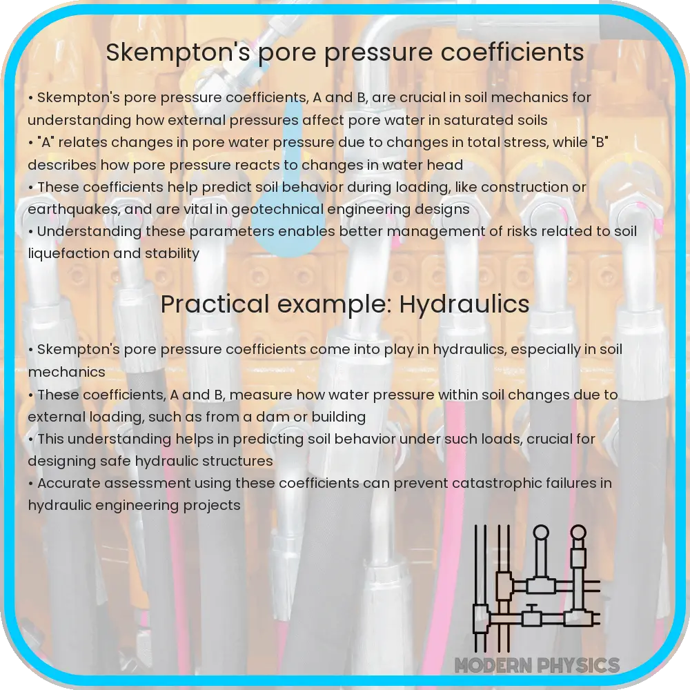 Skempton's pore pressure coefficients