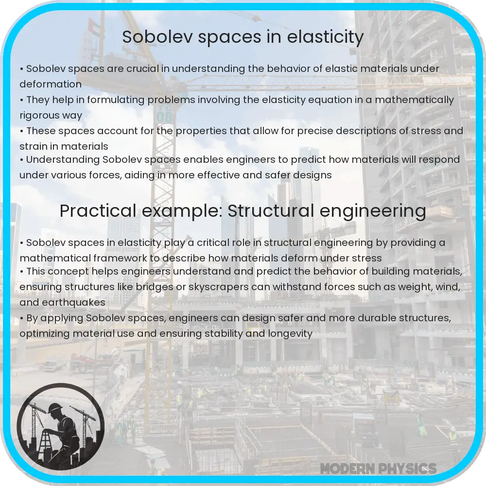Sobolev spaces in elasticity