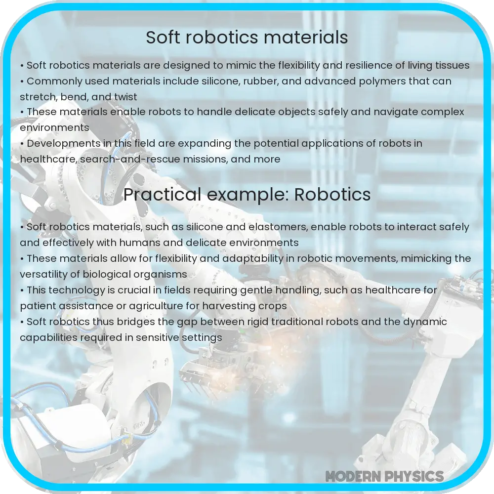 Soft robotics materials