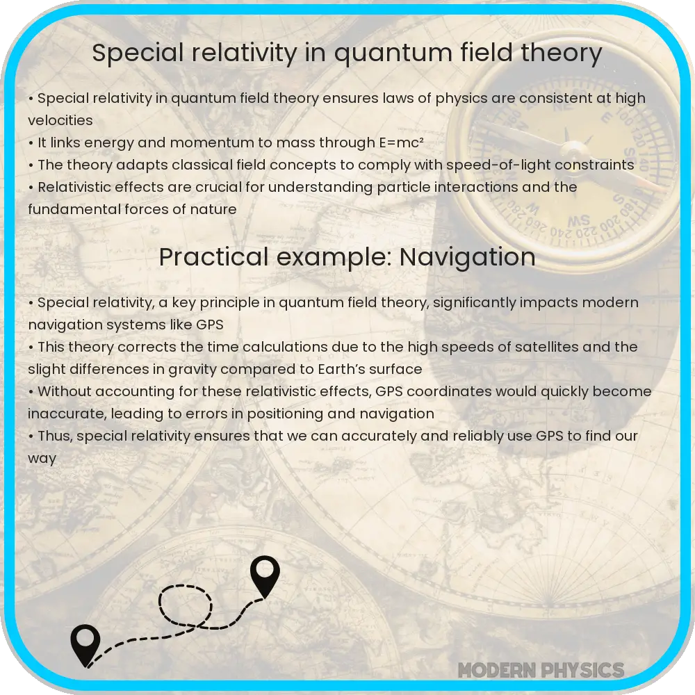 Special relativity in quantum field theory