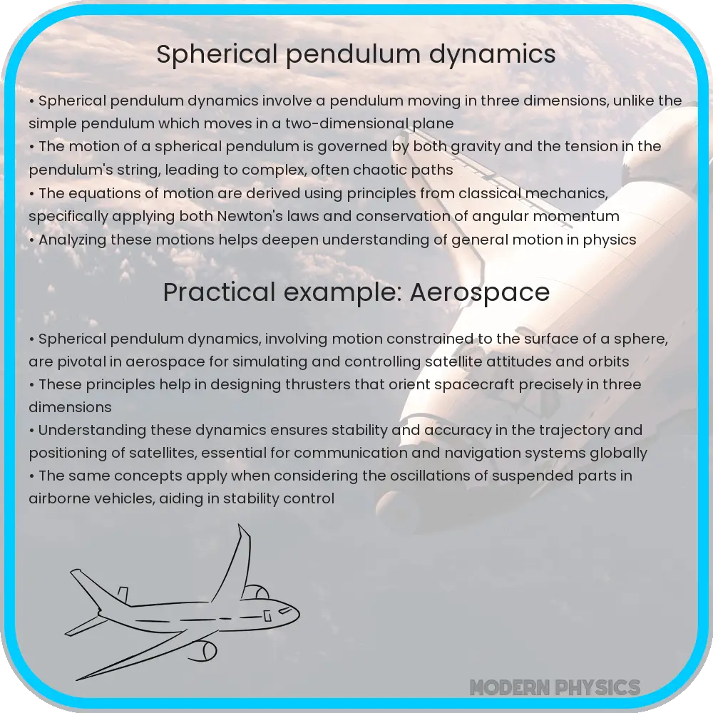 Spherical pendulum dynamics