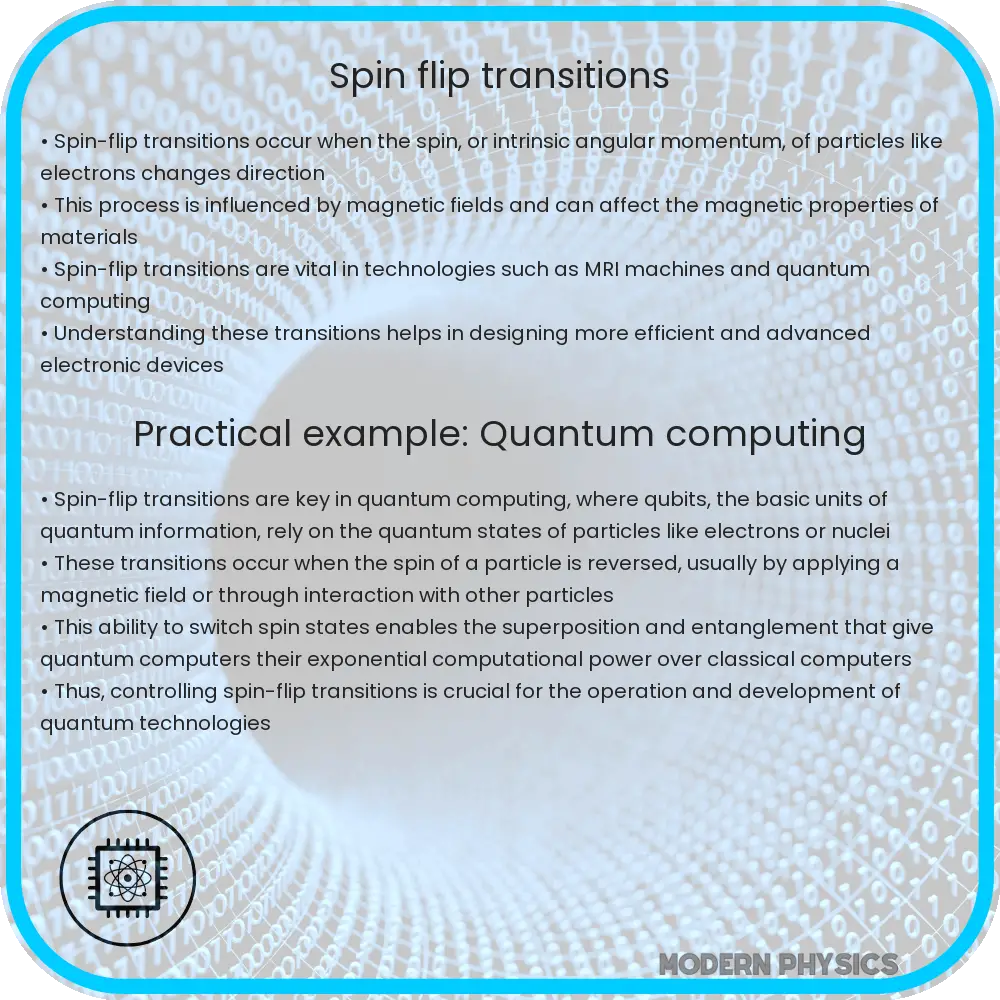 Spin-flip transitions