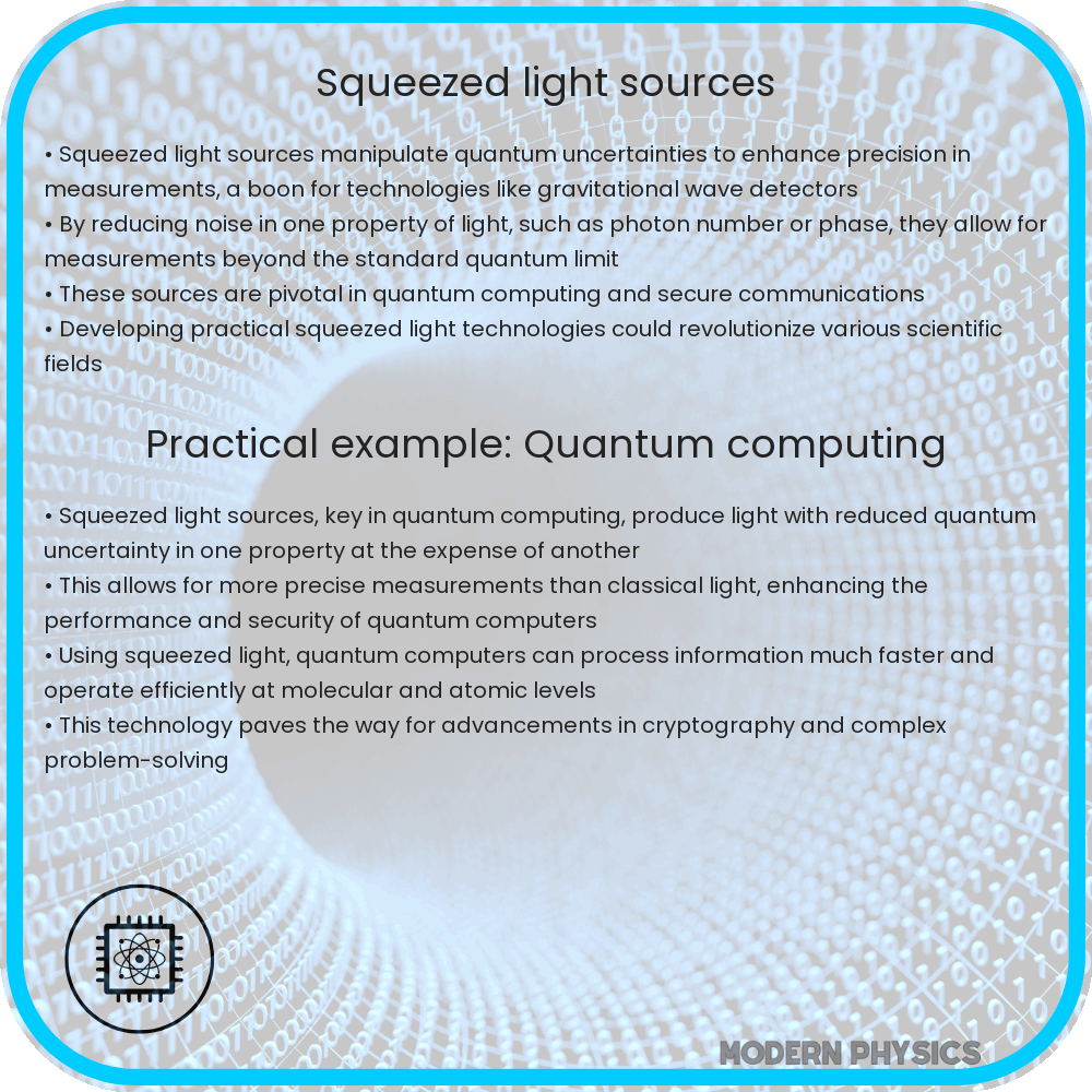 Squeezed light sources