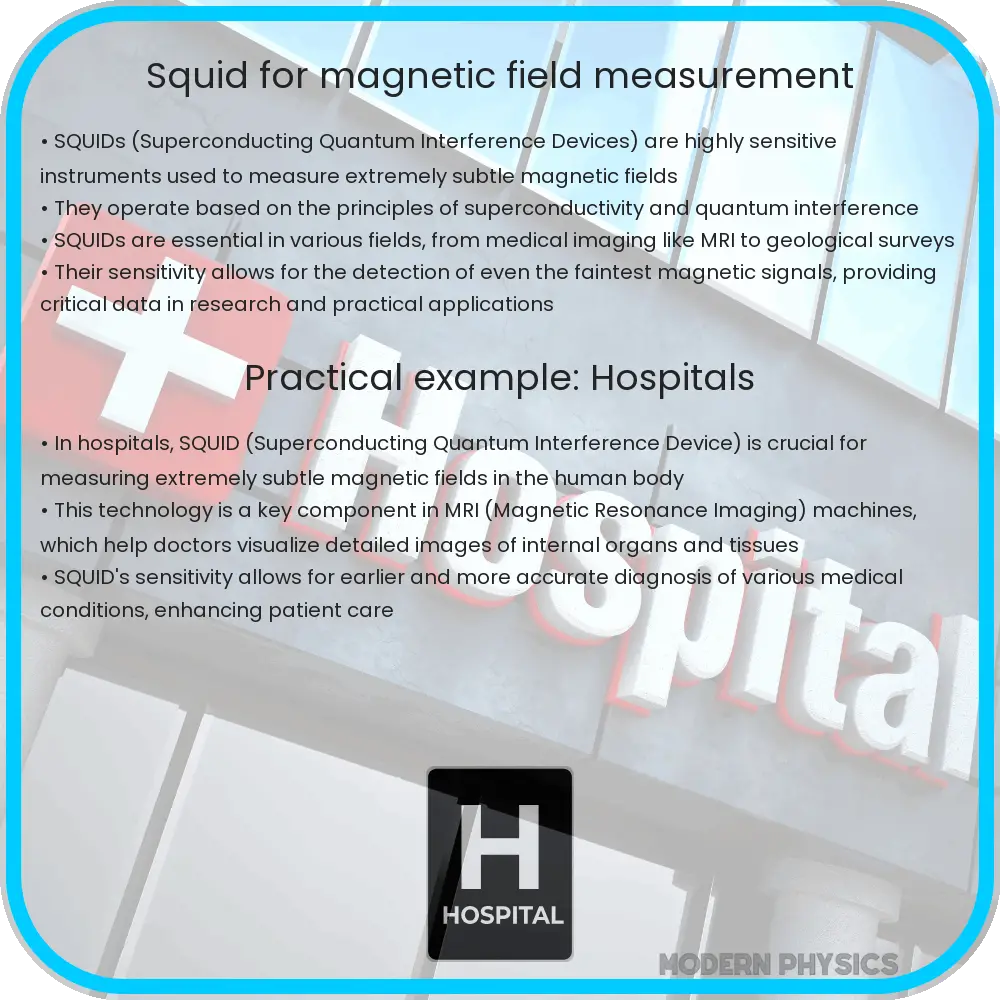 SQUID for magnetic field measurement