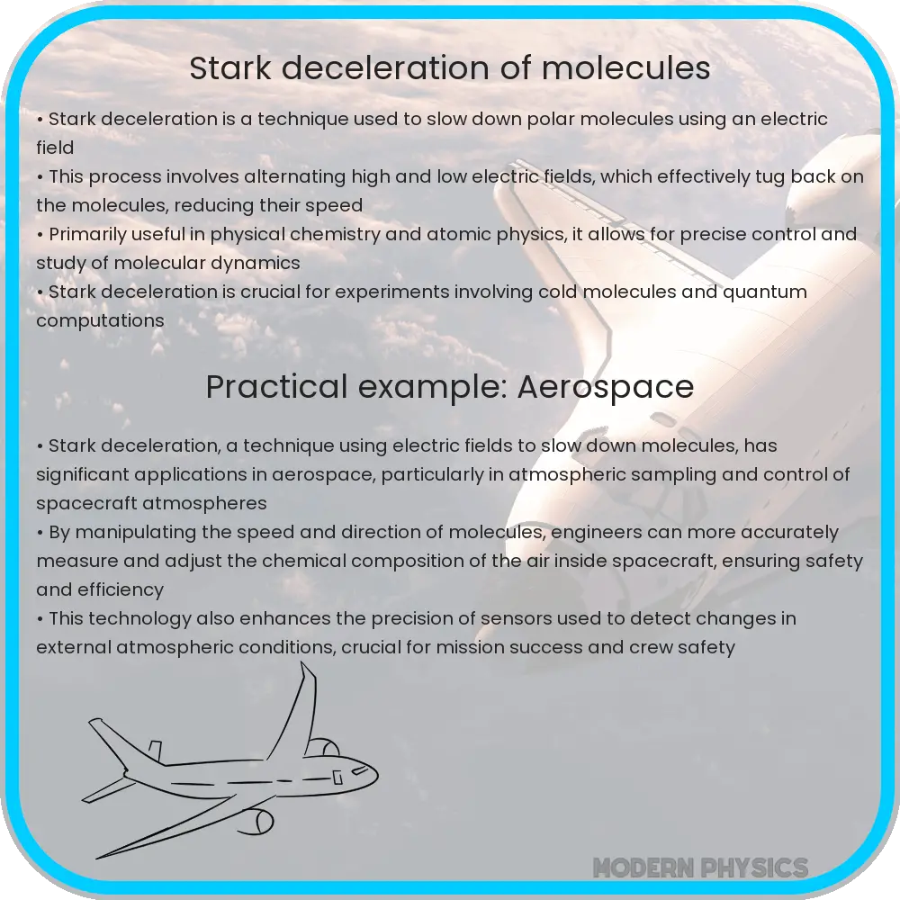 Stark deceleration of molecules