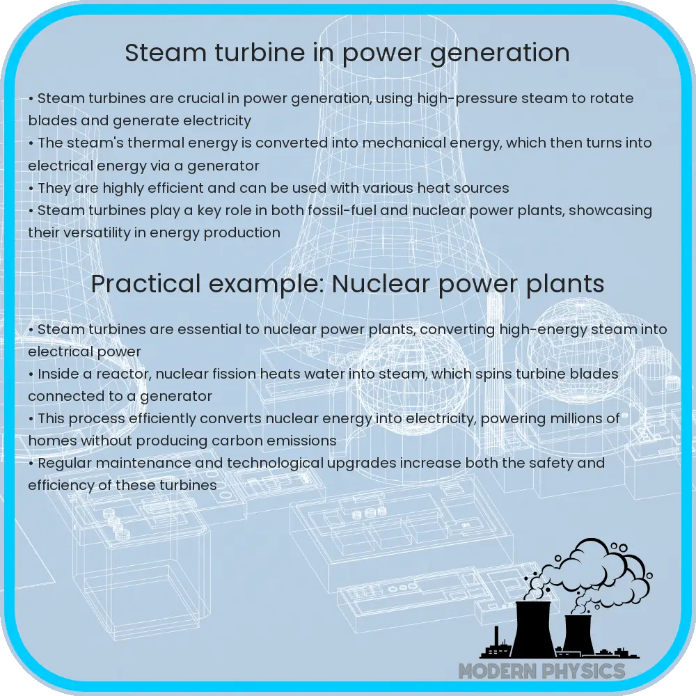 Steam turbine in power generation