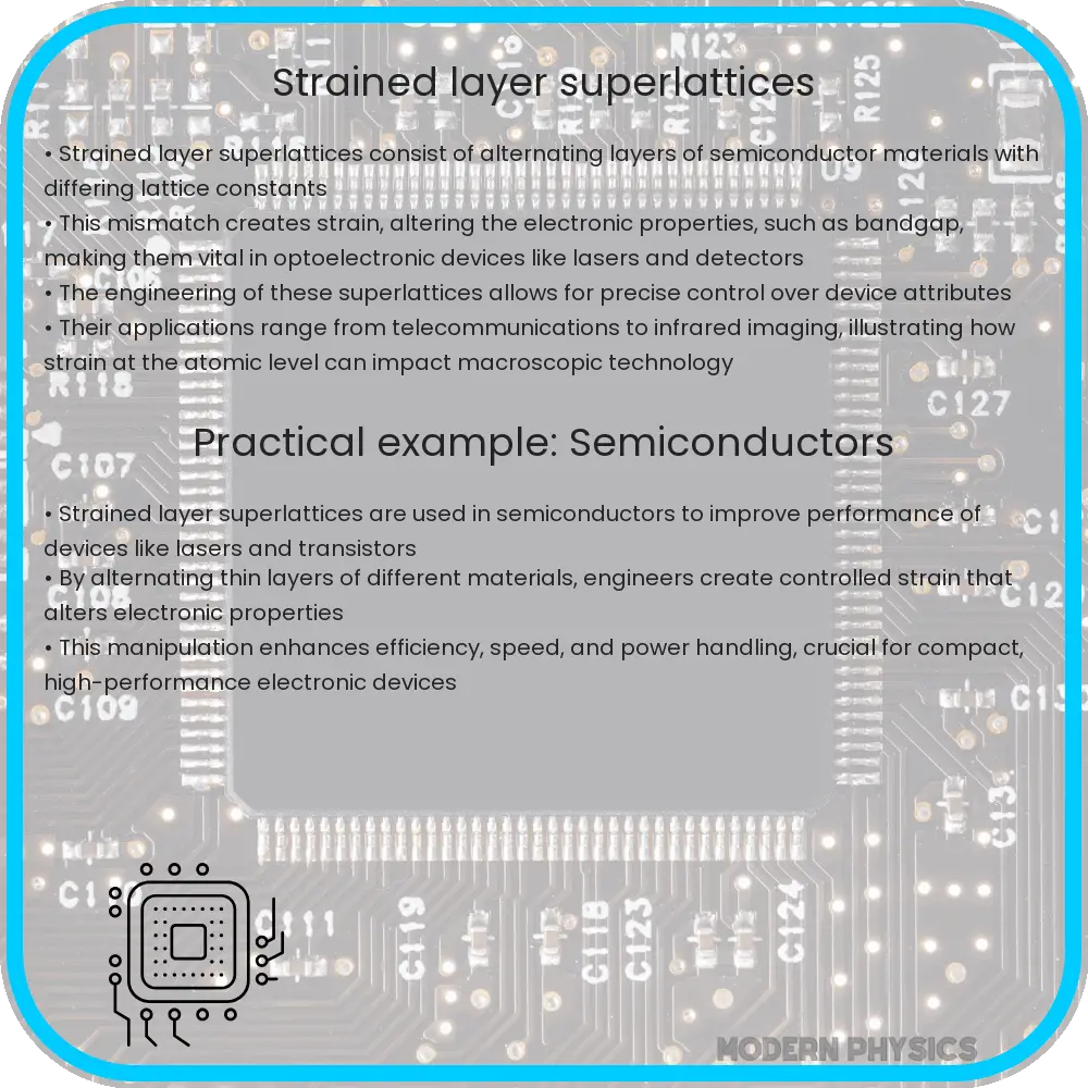 Strained layer superlattices