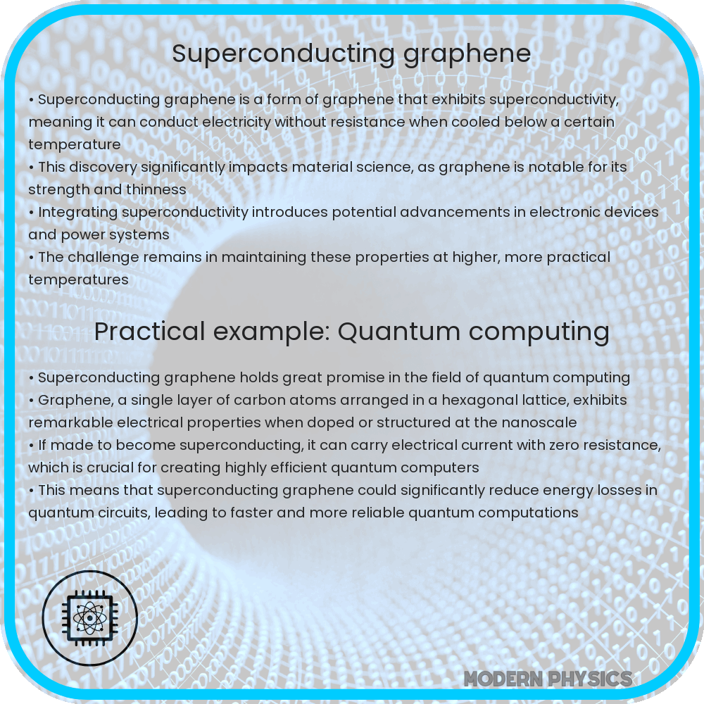Superconducting graphene