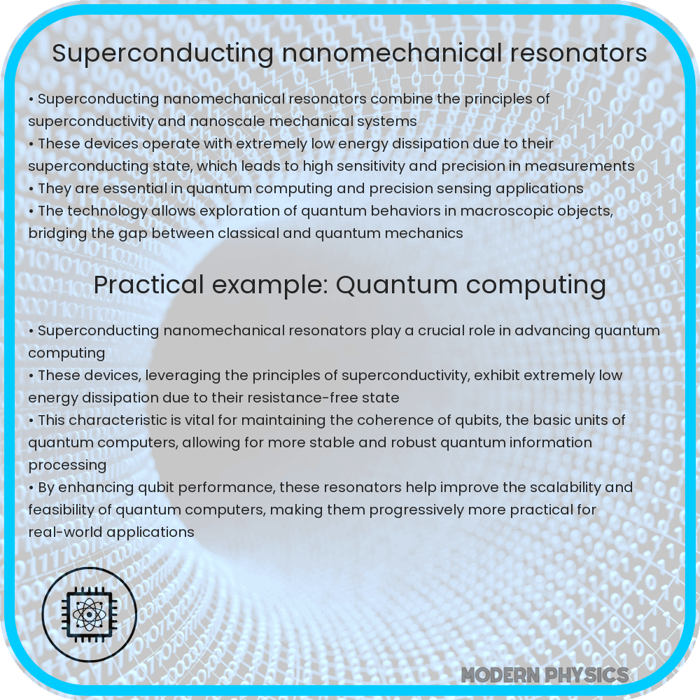 Superconducting nanomechanical resonators
