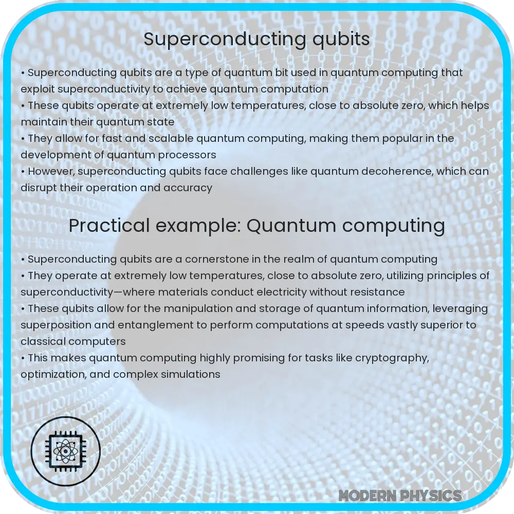 Superconducting qubits