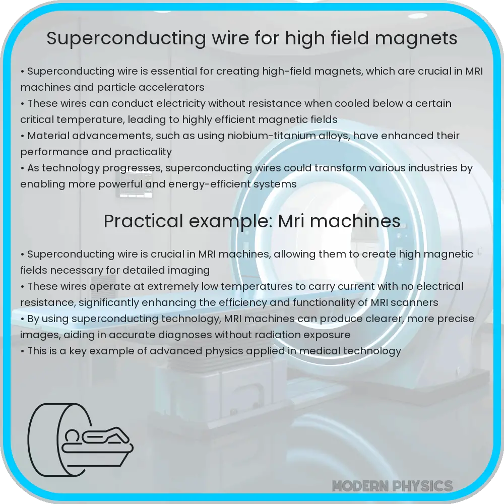 Superconducting wire for high-field magnets