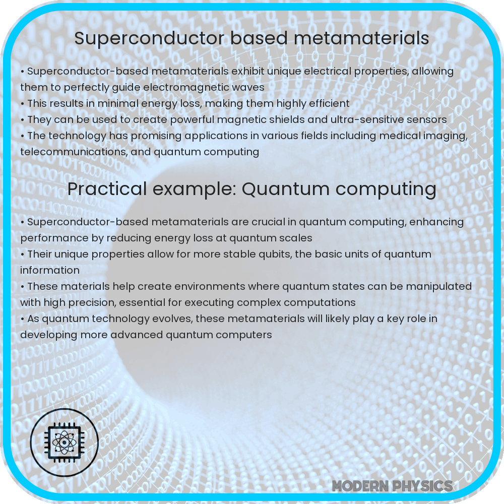 Superconductor-based metamaterials