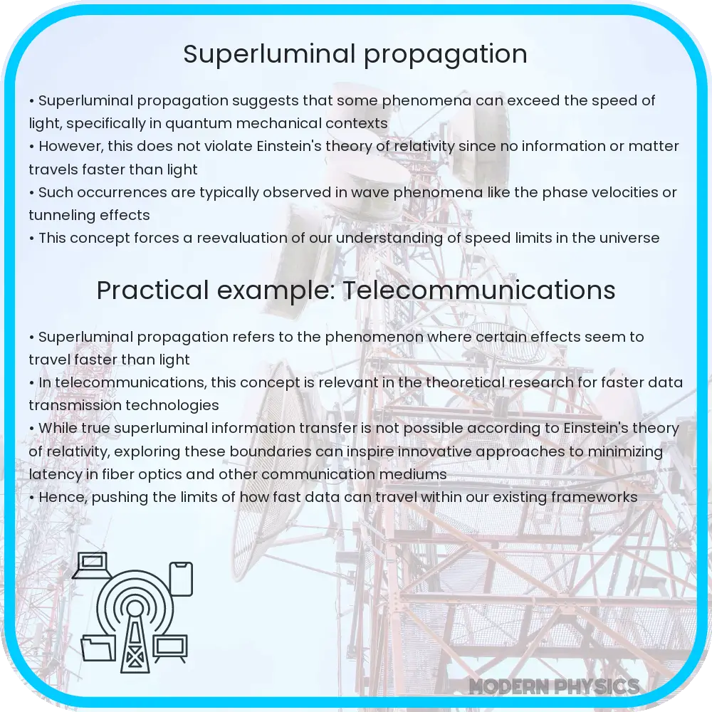 Superluminal propagation