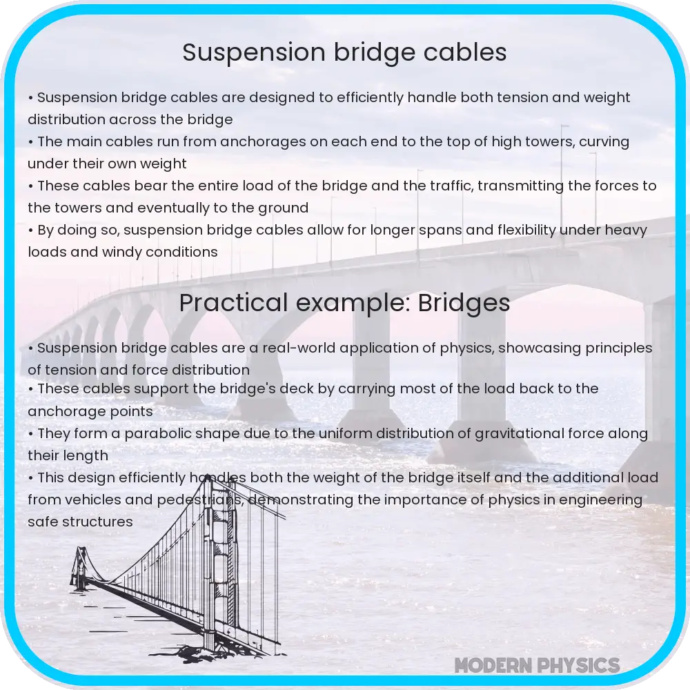 Suspension bridge cables