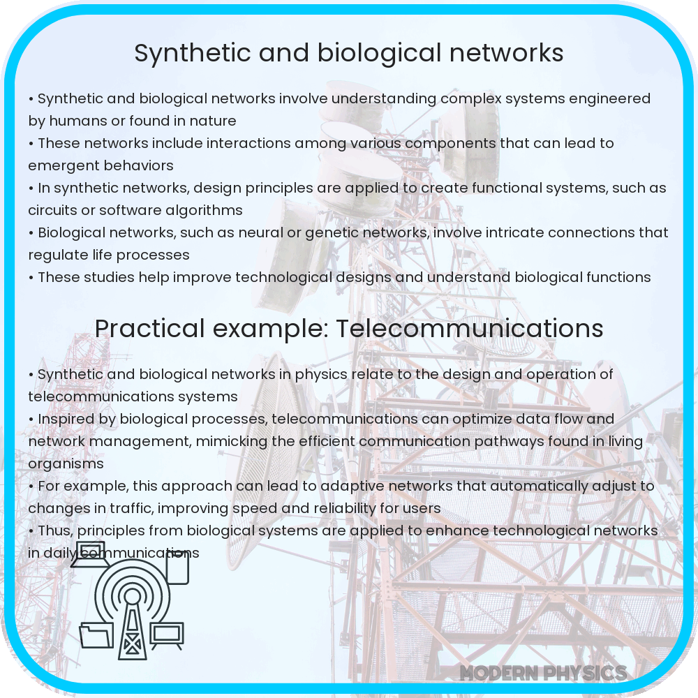 Synthetic and biological networks