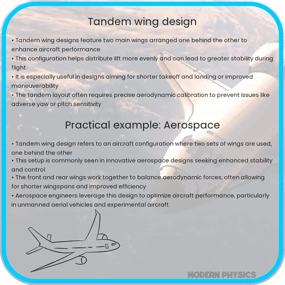 Tandem Wing Design