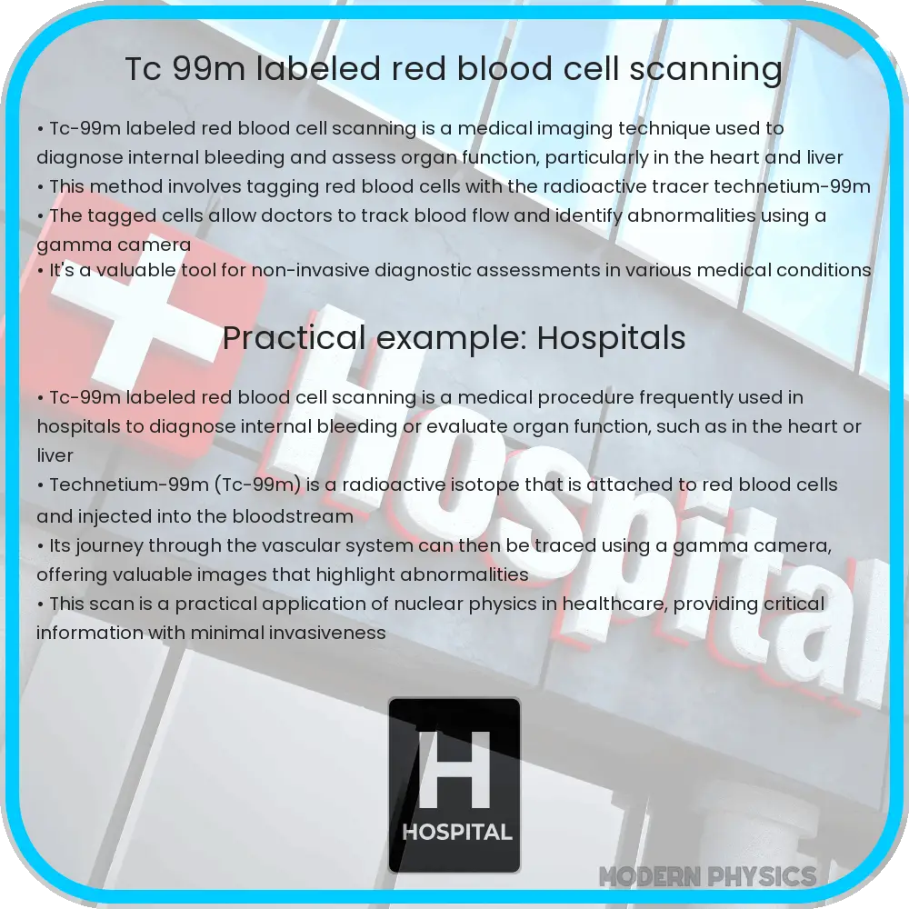 Tc-99m labeled red blood cell scanning
