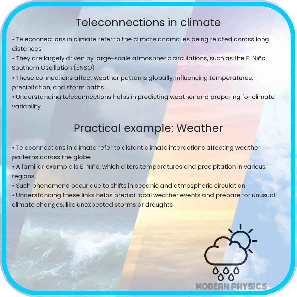 Teleconnections in Climate