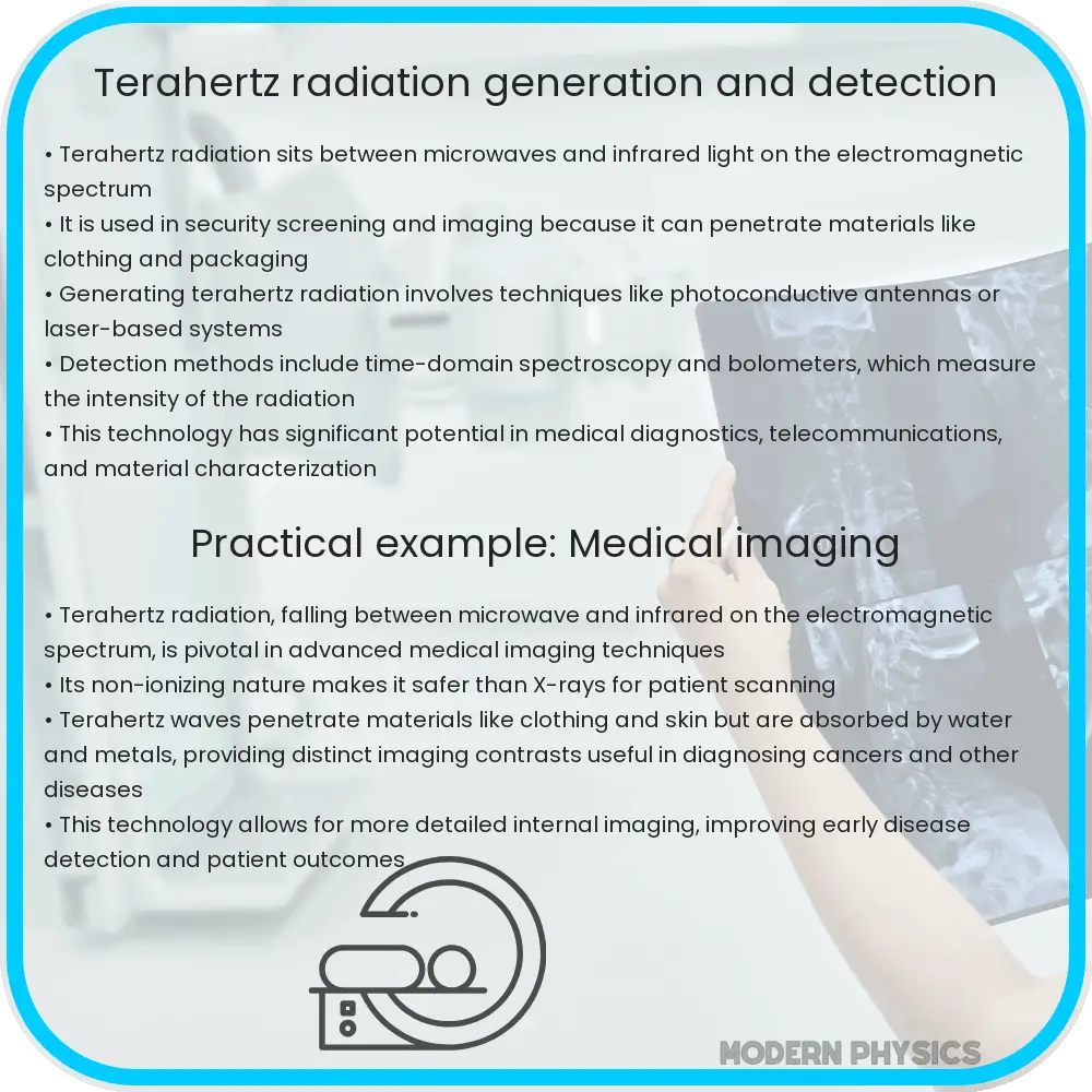 Terahertz radiation generation and detection