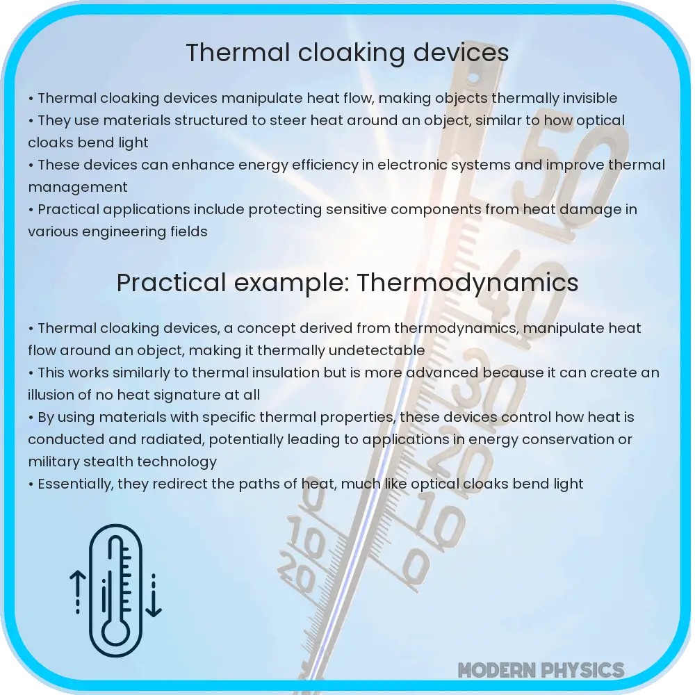 Thermal cloaking devices