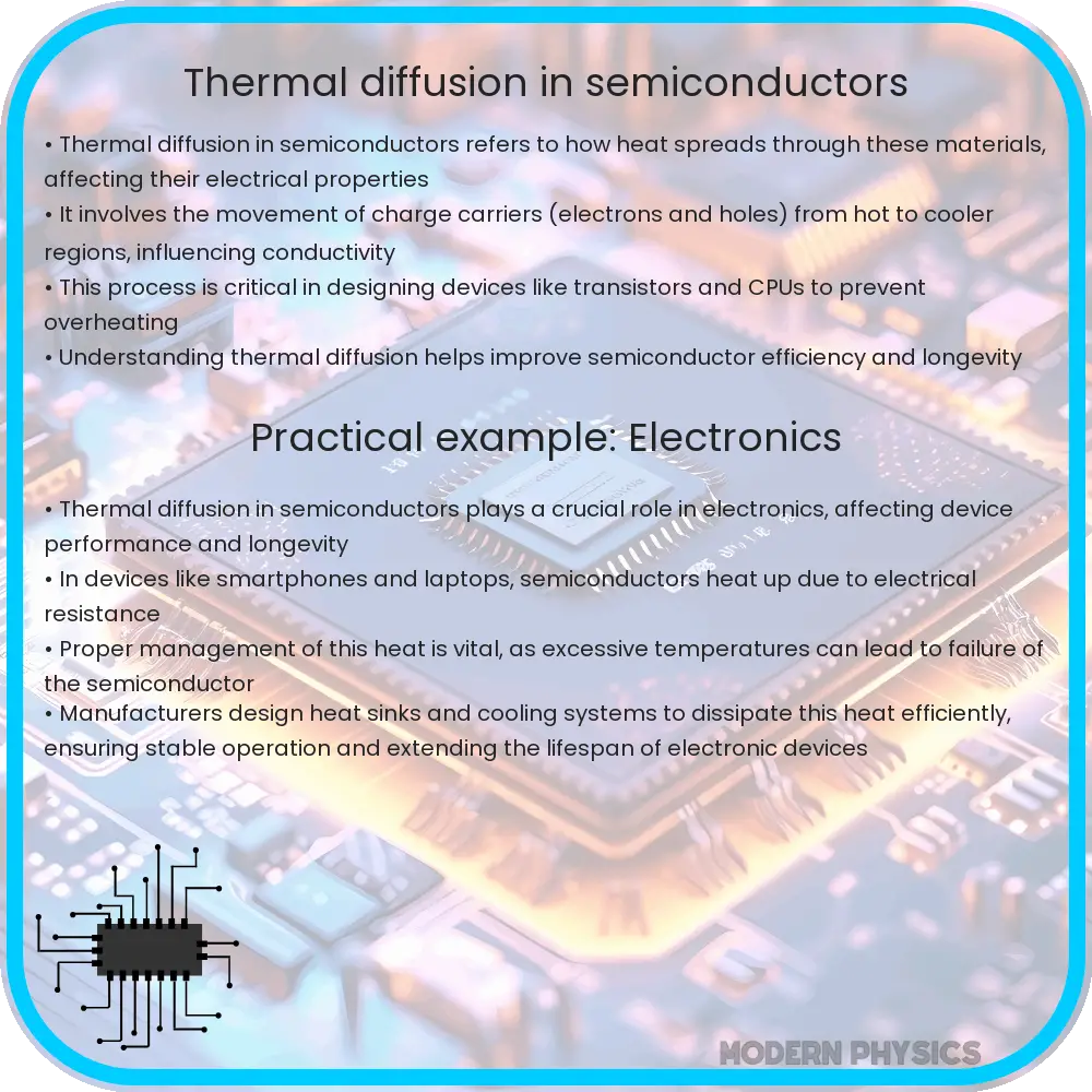 Thermal diffusion in semiconductors