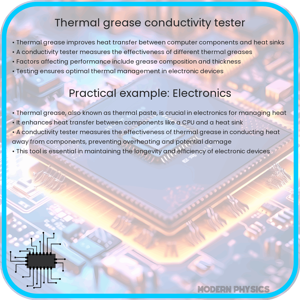 Thermal grease conductivity tester
