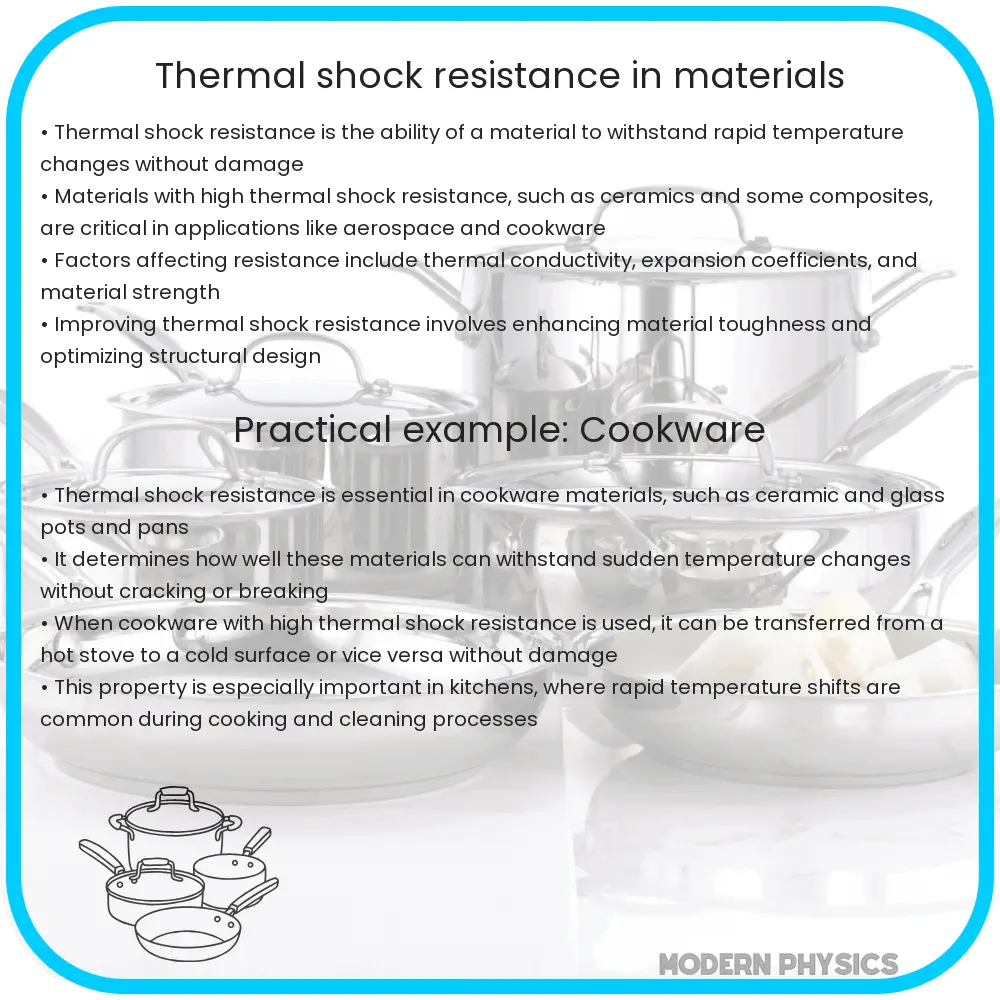Thermal shock resistance in materials