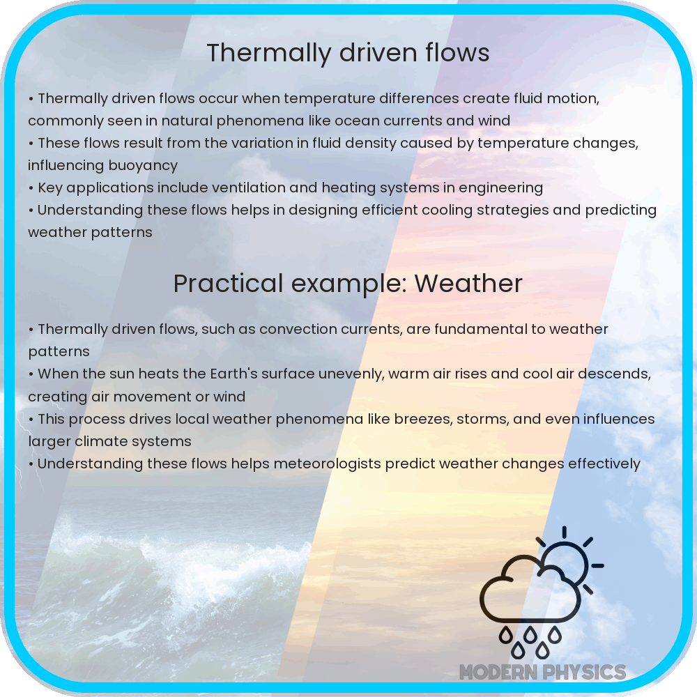 Thermally driven flows