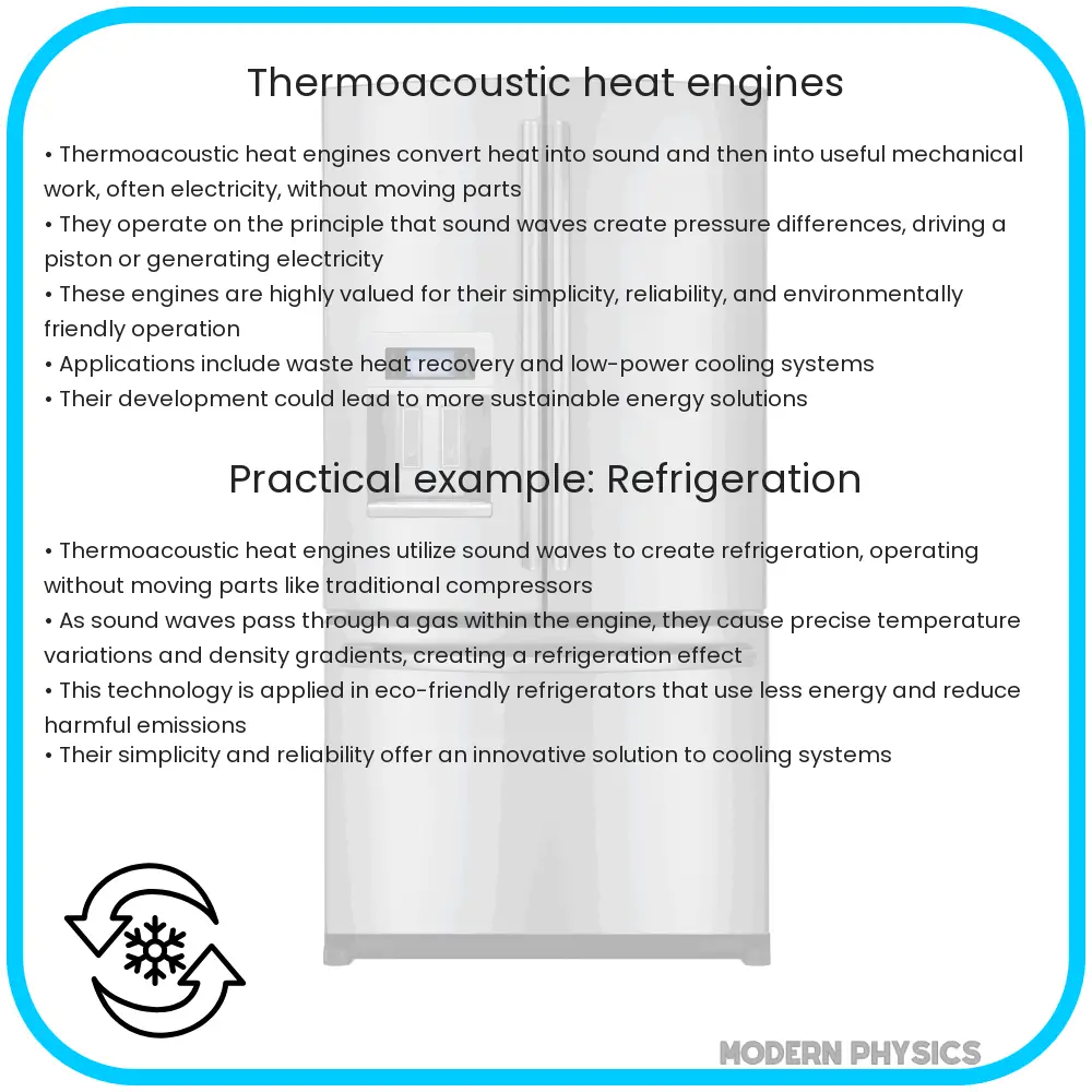 Thermoacoustic Heat Engines