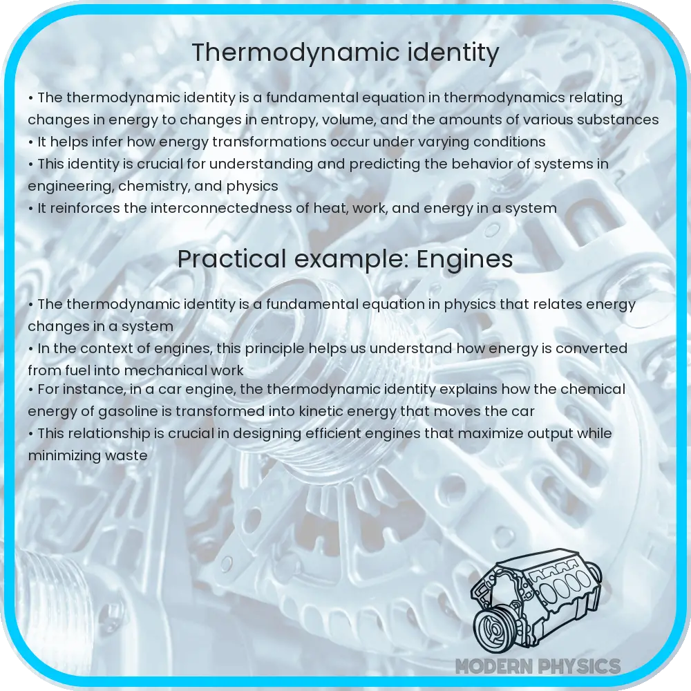 Thermodynamic identity