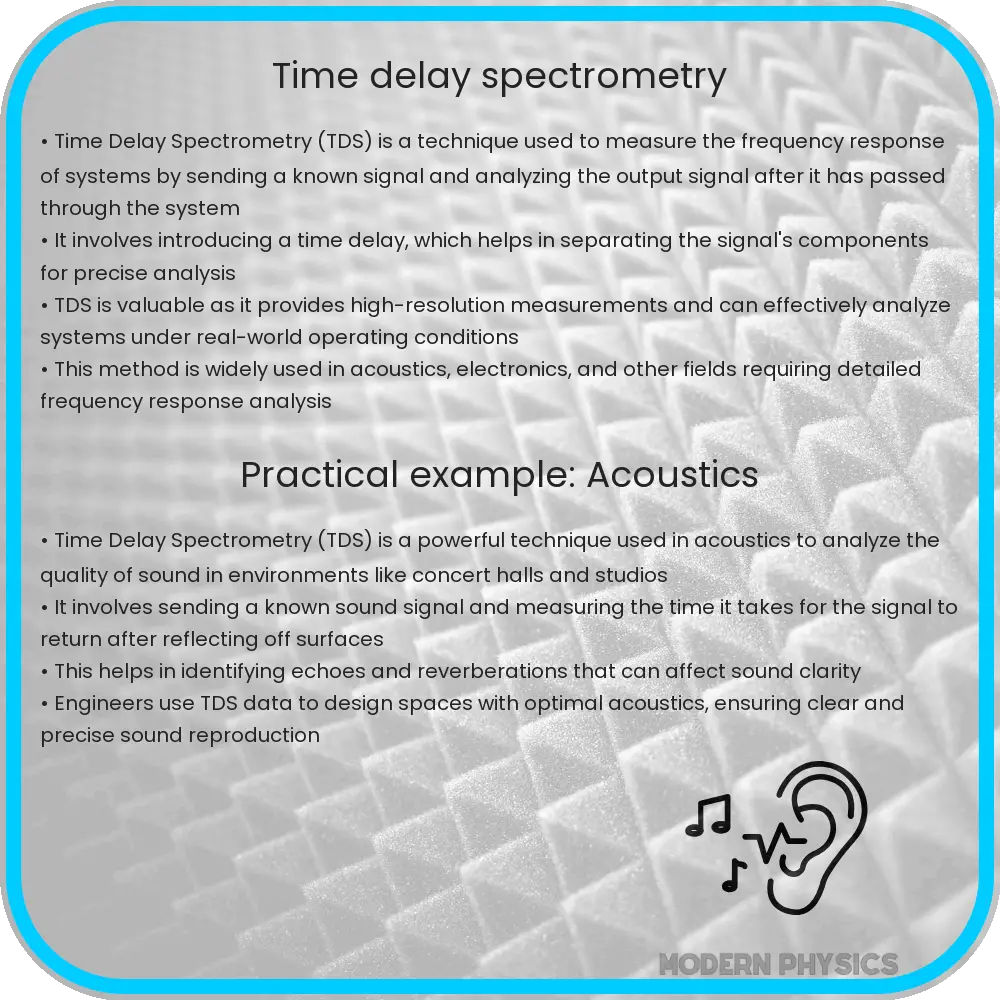 Time Delay Spectrometry